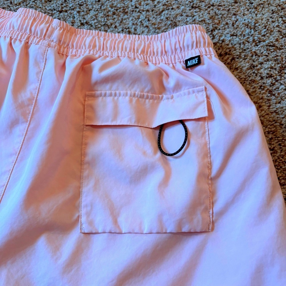 Nike Sportswear Women XXL Pink-Peach Mesh Lined Shorts Run Sports DM6829-686 EUC - Picture 11 of 14